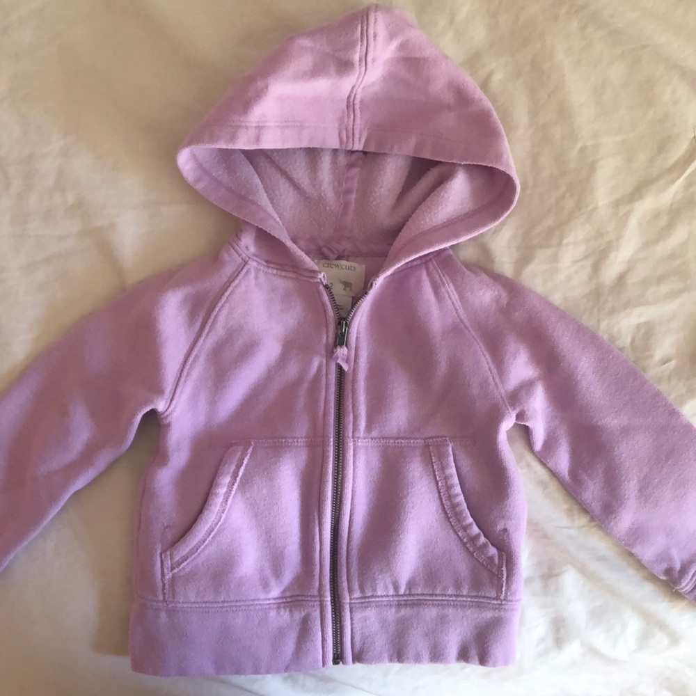 Crew Cuts lilac zip up